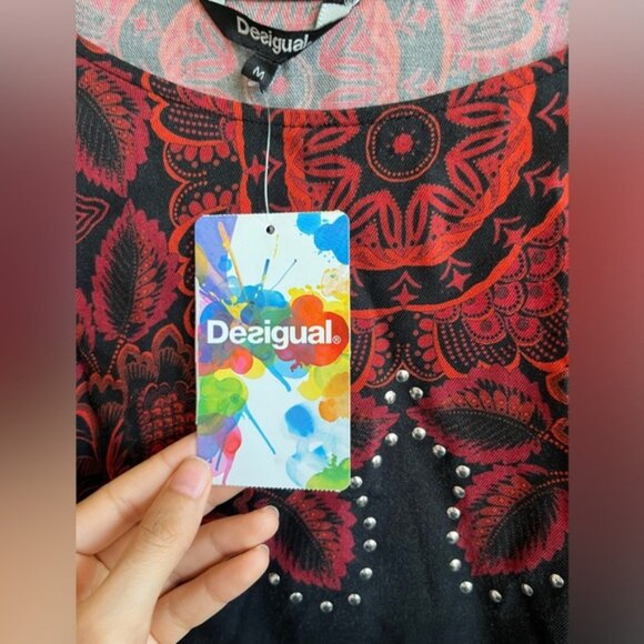 NWT Desigual Gromett and Rose Top - Picture 3 of 9